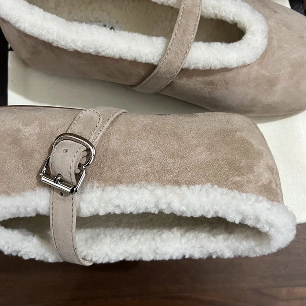 Alaïa Fleece-Lined Mary Jane Shoes Size EU 38 - Picture 5 of 9